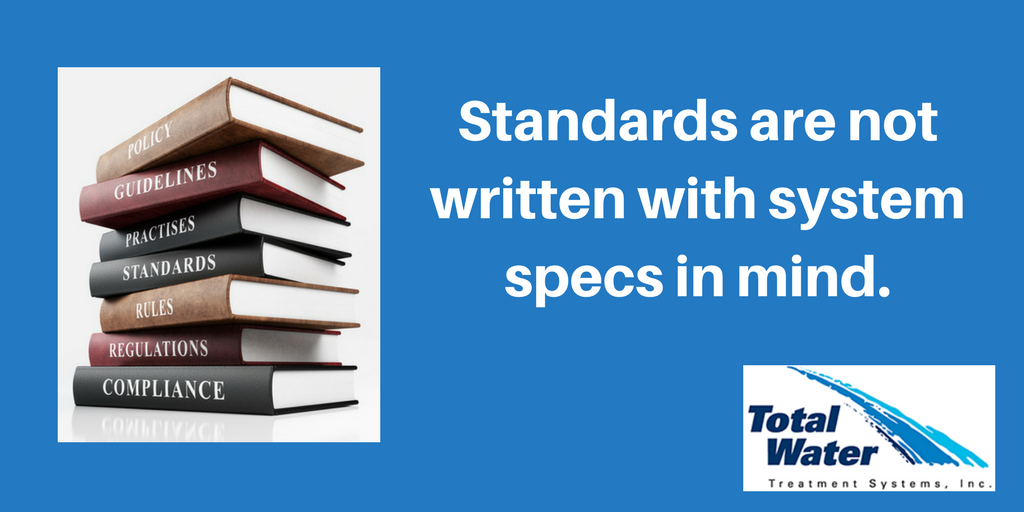 Standards are not written with system specs in mind.
